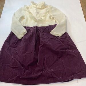 5 for‎ $25 Vintage girls lace and velvet dress
